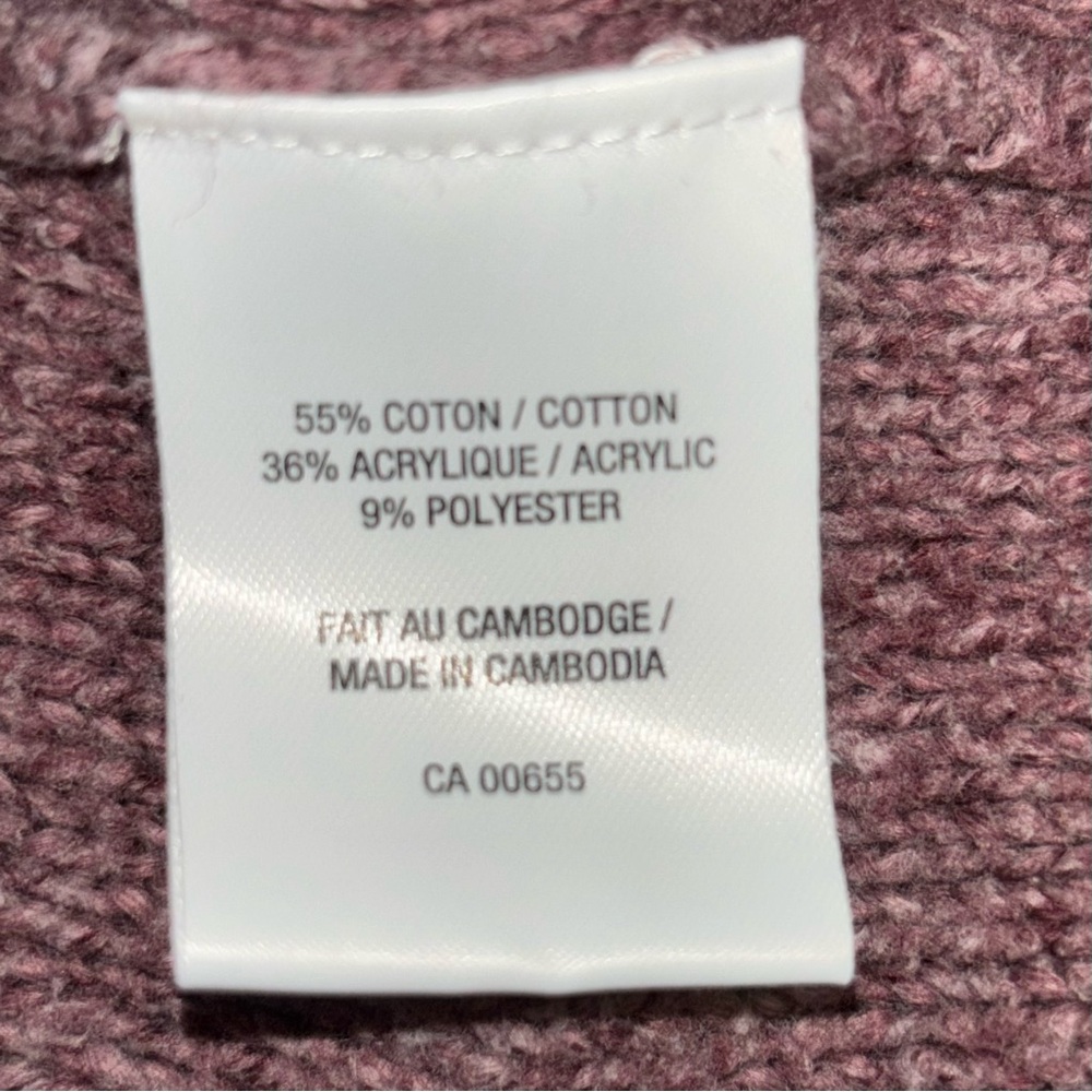 Cozy Purple Cable Knit Sweater by Reitmans - Picture 5 of 6